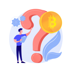 Man considering his options before going into cryptocurrency in Singapore.