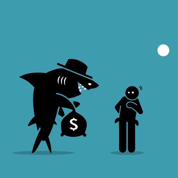 Man borrowing from a loan shark in Singapore