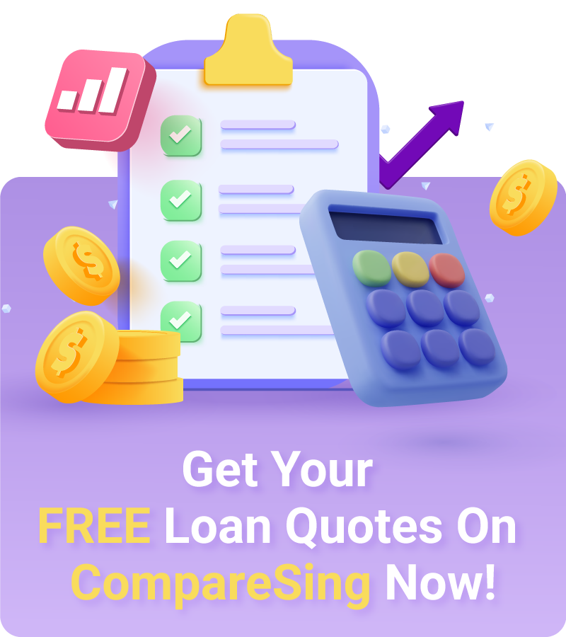 Clickable banner to get free loan quotes from a private money lender in Singapore