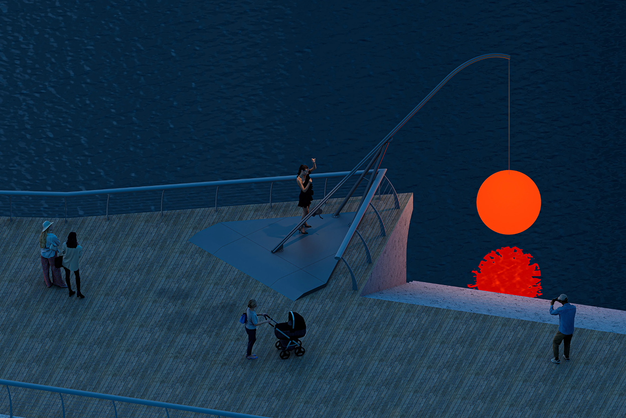 #3 Let's Fish the Sun! (Marina Bay Lower Boardwalk)