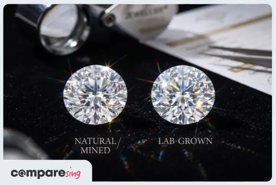lab-grown vs natural diamonds Singapore price guide